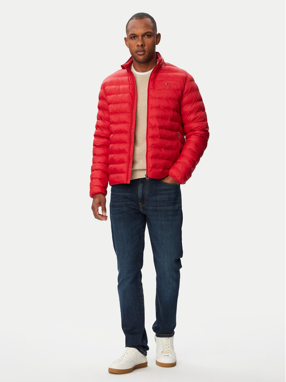Tommy Hilfiger Tommy Hilfiger Преходно яке MW0MW37634 Червен Regular Fit
