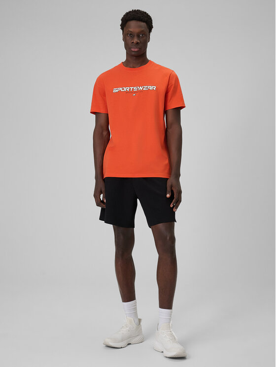 4F 4F T-Shirt BRAND CODE Pomarańczowy Regular Fit