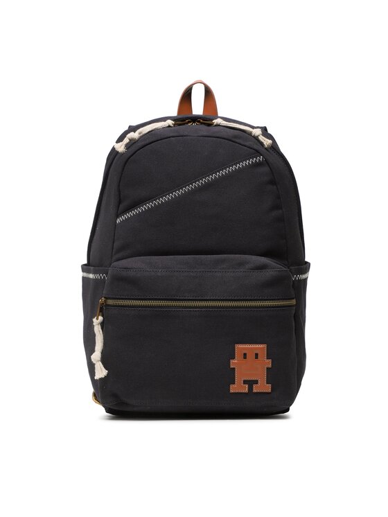 Tommy Hilfiger Nahrbtnik Th Coastal Prep Flap Backpack AM0AM10945 Mornarsko Modra