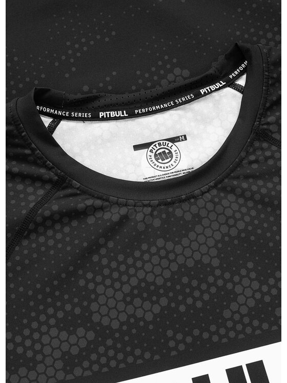 PITBULL PITBULL Koszulka techniczna HEX CAMO HILLTOP Czarny Regular Fit