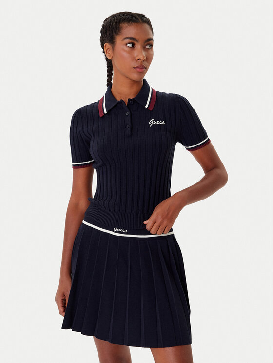 Guess Guess Polo marškinėliai V5BP04 Z1152 Tamsiai mėlyna Regular Fit