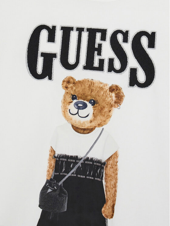 Guess Guess Tričko J6RI10 K6YW4 Biela Regular Fit