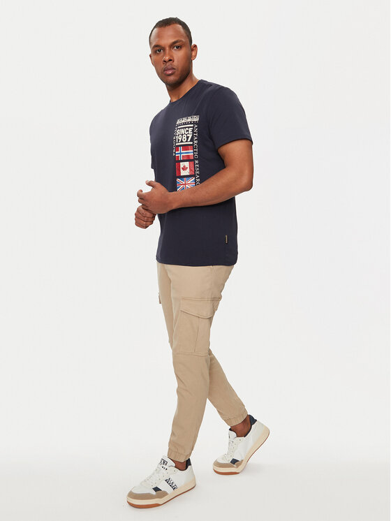 Napapijri Napapijri Tricou S-Turin NP0A4HQG Bleumarin Regular Fit