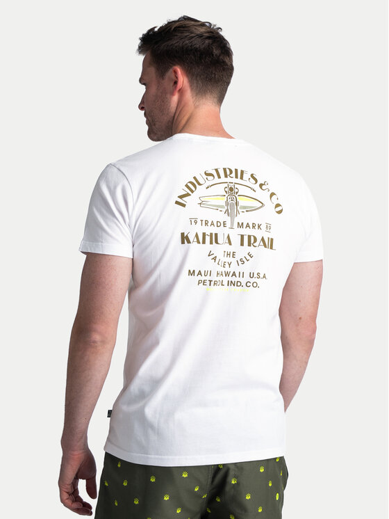 Petrol Industries Petrol Industries T-Shirt M-1040-TSR603 Biały Regular Fit