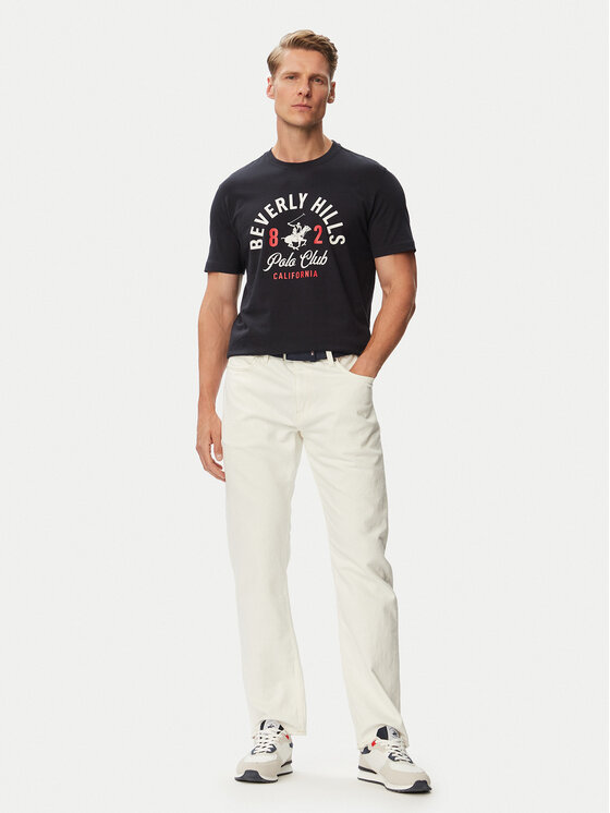 Beverly Hills Polo Club Beverly Hills Polo Club T-Shirt P-SS26M-TS1290NVY Σκούρο μπλε Regular Fit