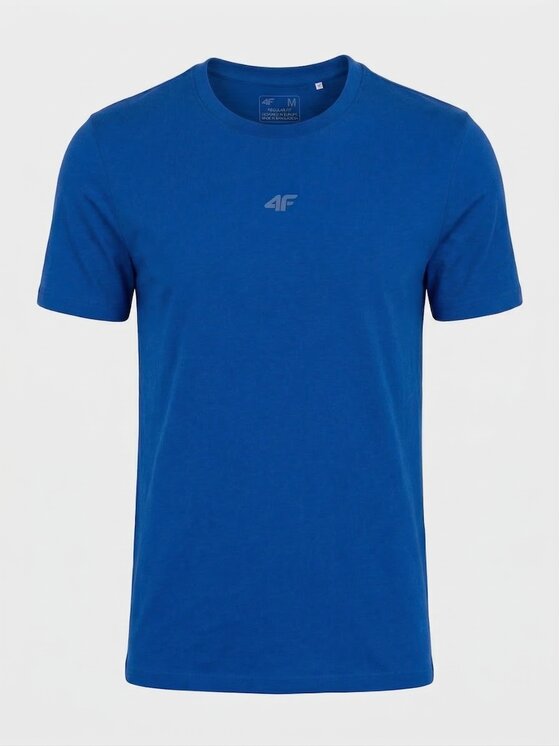 4F 4F T-Shirt 4FWSS26TTSHM3947-33S Niebieski Regular Fit