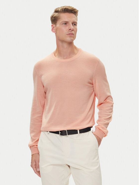 BOSS BOSS Sveter Leno-P 50468239 Ružová Slim Fit