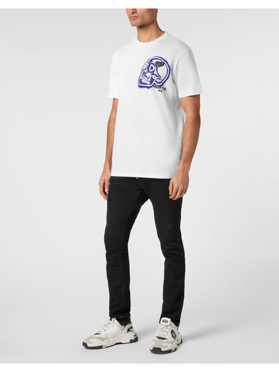 PHILIPP PLEIN PHILIPP PLEIN T-Shirt 22851 Biały Regular Fit