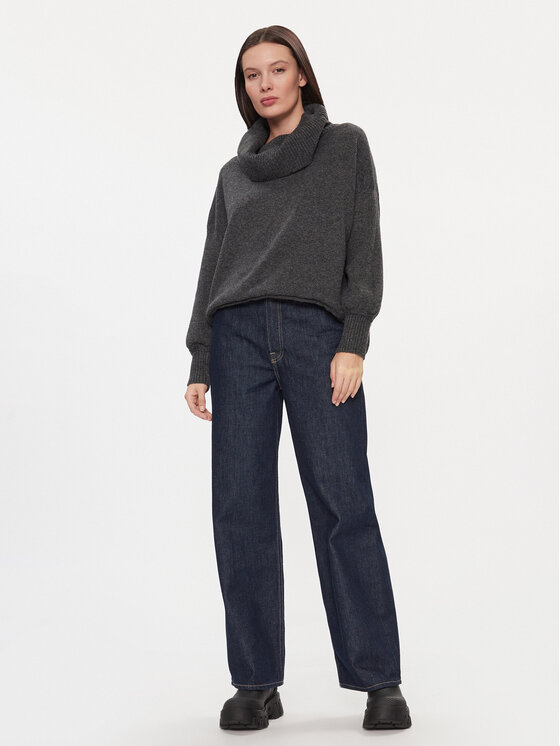 ONLY ONLY Пуловер 15306541 Сив Relaxed Fit