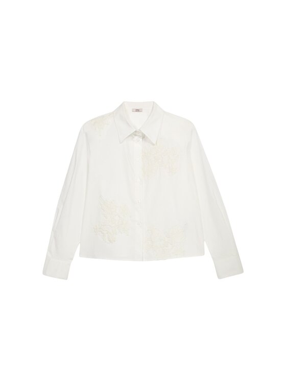 Oltre Oltre Camicia 5118R003026N011 Bianco Boxy Fit