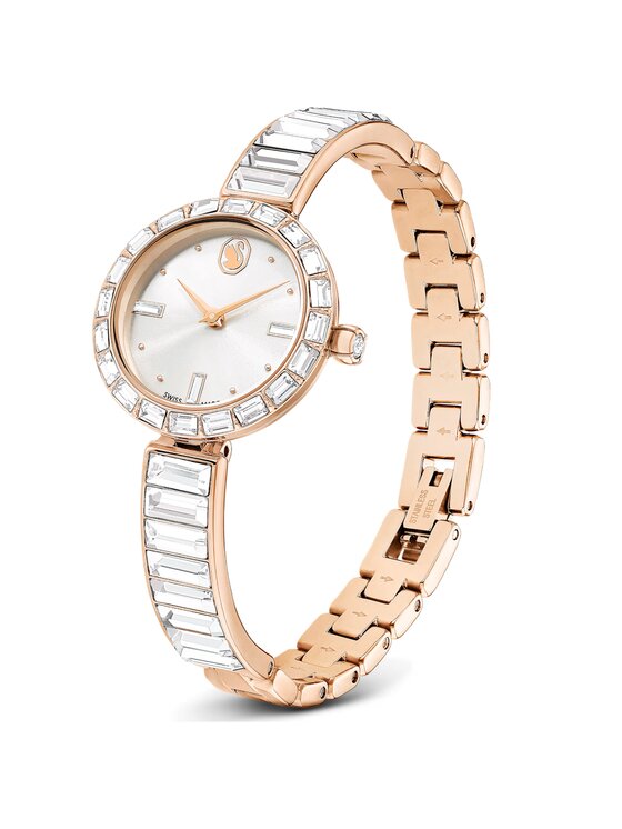 Swarovski Swarovski Zegarek Matrix Bangle 5677484 Różowe złoto