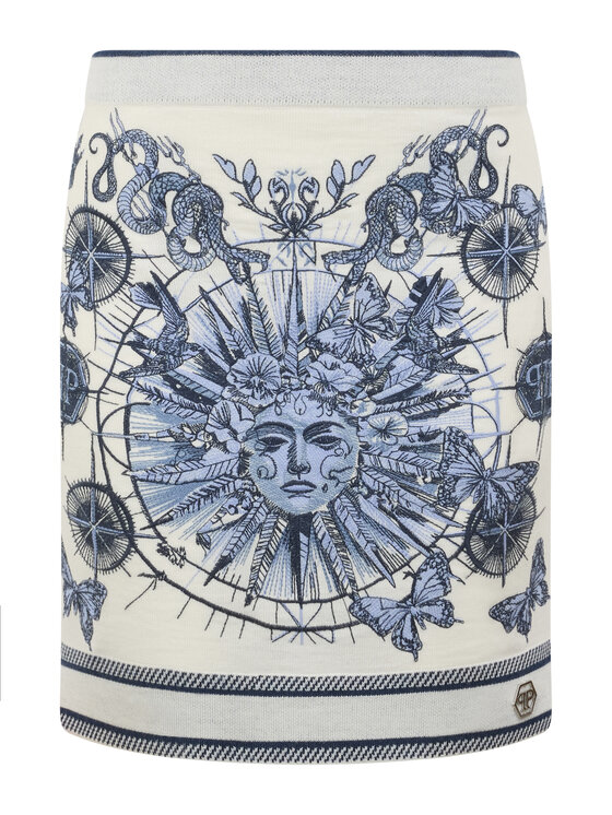 PHILIPP PLEIN PHILIPP PLEIN Mini sukně 28996 Světle modrá