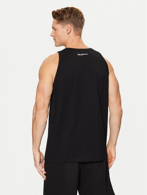 KARL LAGERFELD KARL LAGERFELD Майка A1M46069 Чорний Regular Fit
