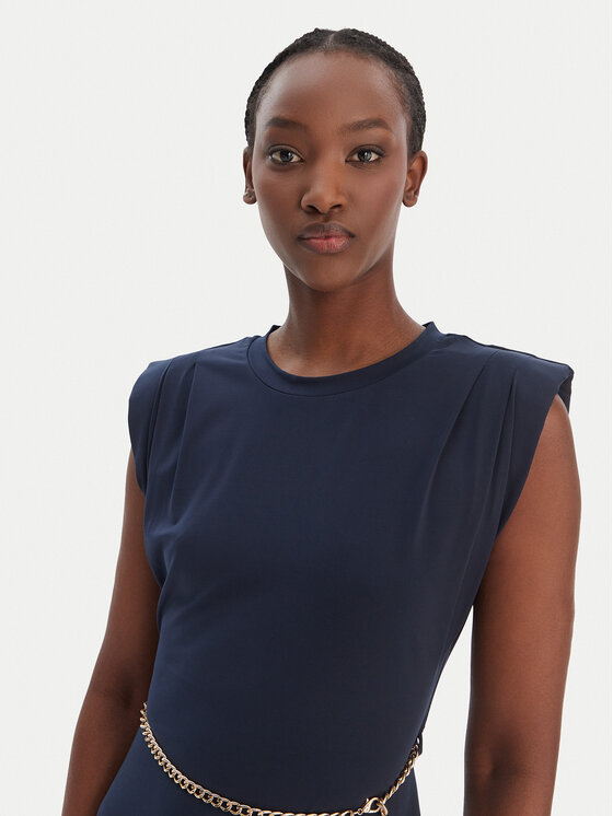 MICHAEL Michael Kors MICHAEL Michael Kors Sukienka koktajlowa MT5831SH6J Granatowy Regular Fit