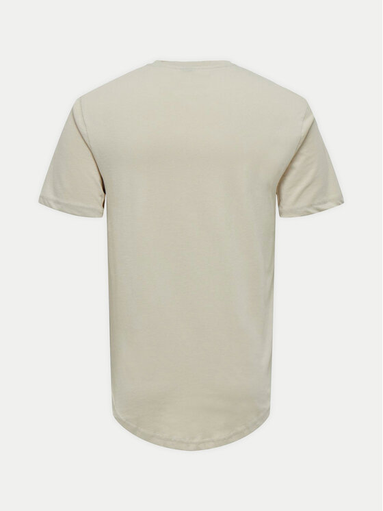 Only & Sons Only & Sons Тишърт Matt 22002973 Бежов Regular Fit