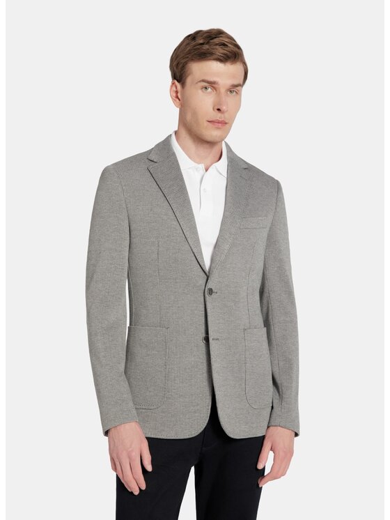Pako Lorente Pako Lorente Marynarka P25WF-3X-016 Szary Slim Fit