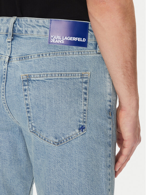 Karl Lagerfeld Jeans Karl Lagerfeld Jeans Jeans kratke hlače A2M10129 Modra Slim Fit