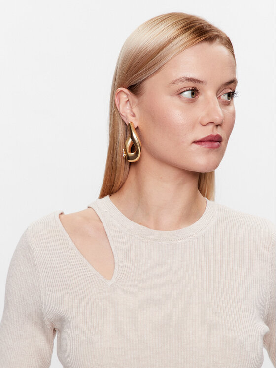 DKNY DKNY Džemperis P3ASAH40 Écru Regular Fit