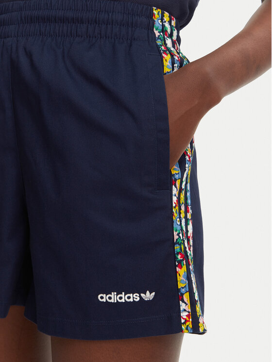 adidas adidas Sport rövidnadrág Liberty London 3-Stripes Infill JC7777 Sötétkék Loose Fit