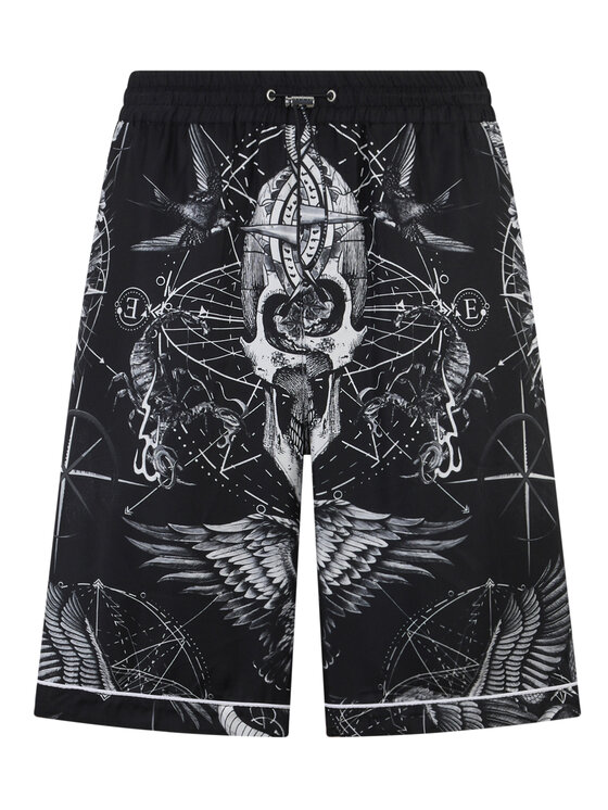 PHILIPP PLEIN PHILIPP PLEIN Szorty materiałowe 29001 Czarny Regular Fit