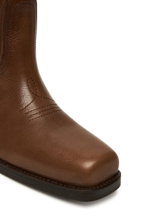 Weekend Max Mara Weekend Max Mara Botki Ranch 2525796034600 Brązowy