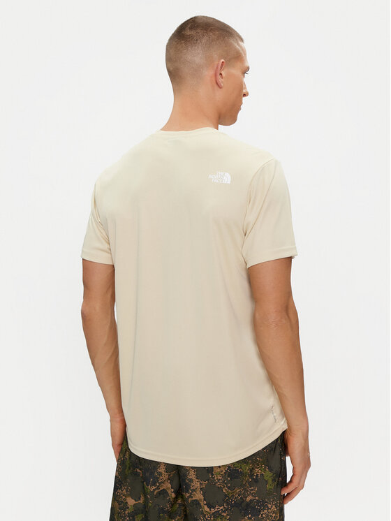 The North Face The North Face Тениска от техническо трико Reaxion Easy NF0A4CDV Бежов Regular Fit