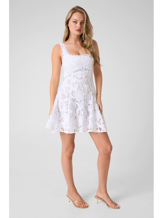 Guess Guess Každodenní šaty 183102 Bílá Classic Fit