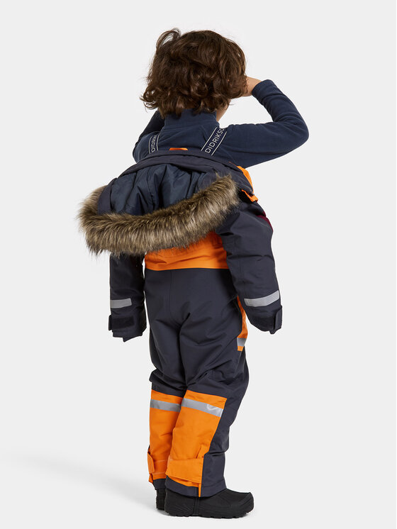 Didriksons Didriksons Зимен детски гащеризон Bjärven 505466 Оранжев Regular Fit