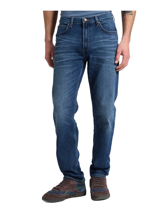 Lee Lee Jeansy 112386493 Niebieski Straight Leg