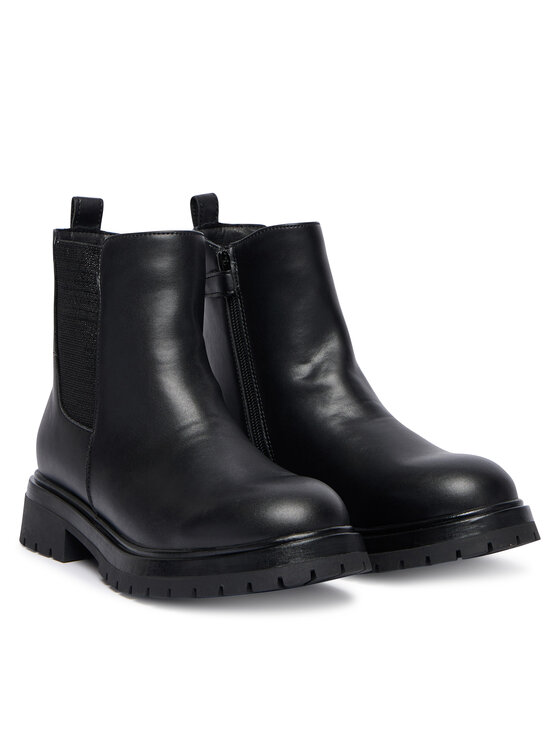 Tommy Hilfiger Tommy Hilfiger Botine Chelsea Boot T3A5-34152-1355 D Negru