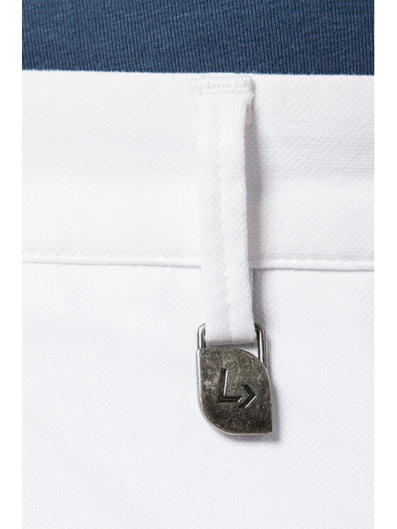 Lancerto Lancerto Spodnie materiałowe Monaco SP082123000007 Biały Slim Fit