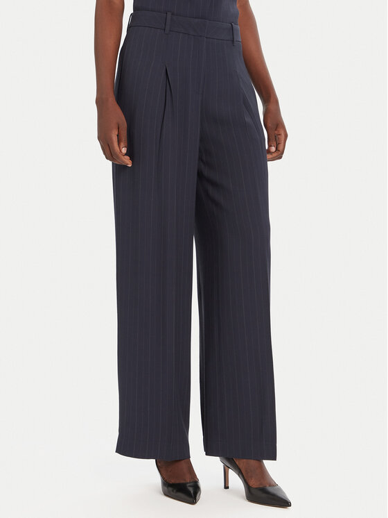 BOSS Spodnie palazzo Tiana4 50548479 Czarny Regular Fit