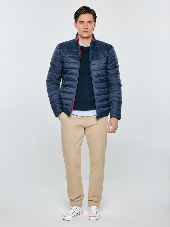 BIG STAR BIG STAR Kurtka zimowa ABELARD Granatowy Basic Fit