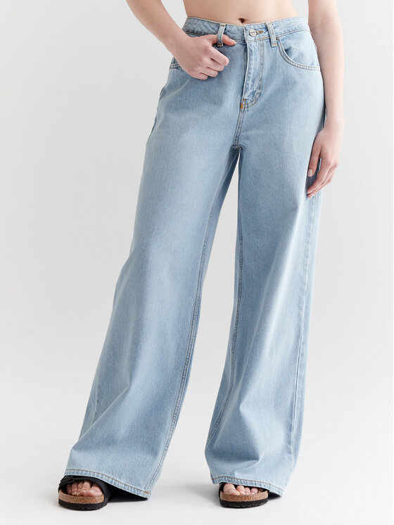 Americanos Americanos Jeans Cartagena Blau Wide Low-Rise