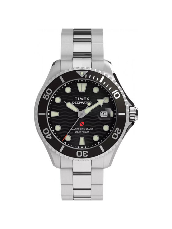 Timex Timex Zegarek TW2W82000 Srebrny