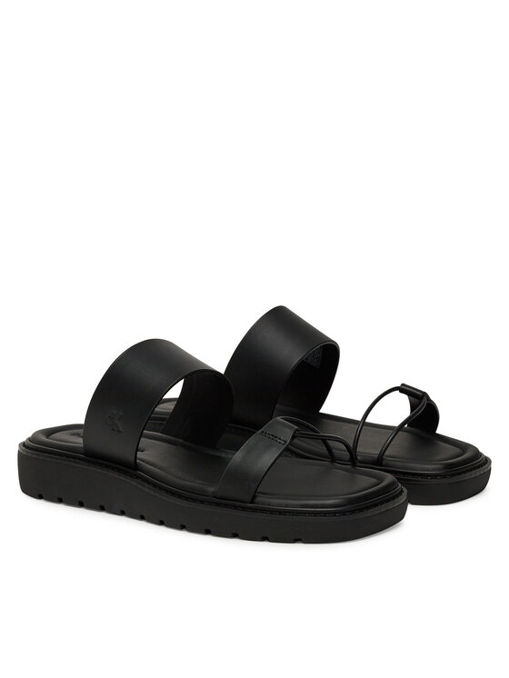 Calvin Klein Jeans Calvin Klein Jeans Klapki Rope Sandal Soft Lth Mg YW0YW01864 Czarny