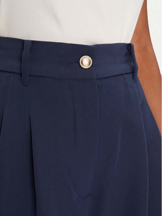 Guess Guess Palazzo hlače W5GB02 WH9Y2 Mornarsko modra Wide Leg