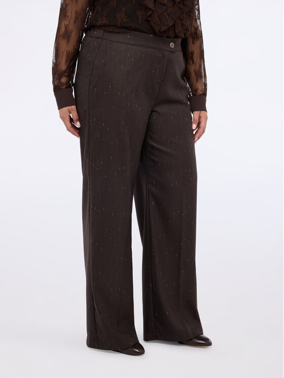 Fiorella Rubino Fiorella Rubino Pantaloni di tessuto P014T105138N0Z2 Marrone Regular Fit