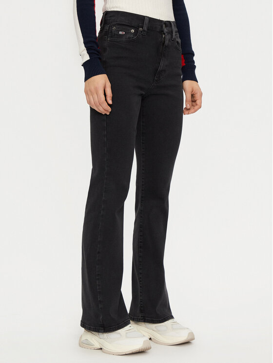 Tommy Jeans Tommy Jeans Jeansy Sylvia DW0DW19910 Černá Flare Fit