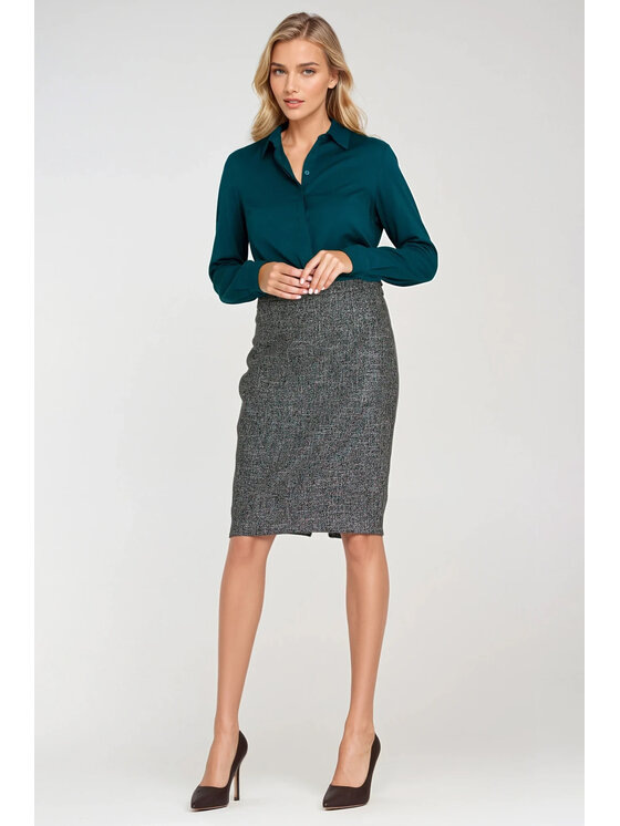 NIFE NIFE Halenka B205 Zelená Regular Fit