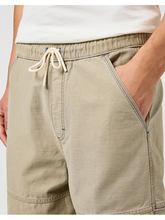 Wrangler Wrangler Pantaloni di tessuto DRAWSTRING CARPENTER Marrone Regular Fit