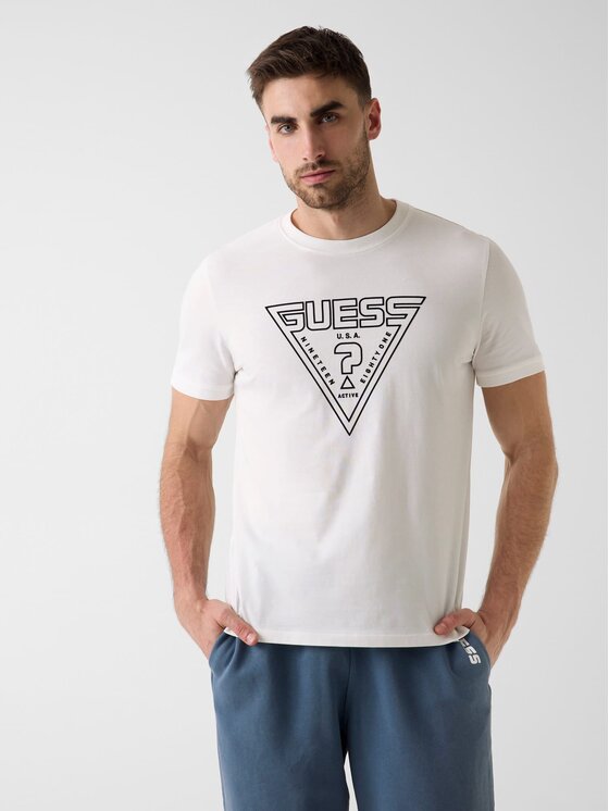Guess Tricou 183444 Alb Classic Fit