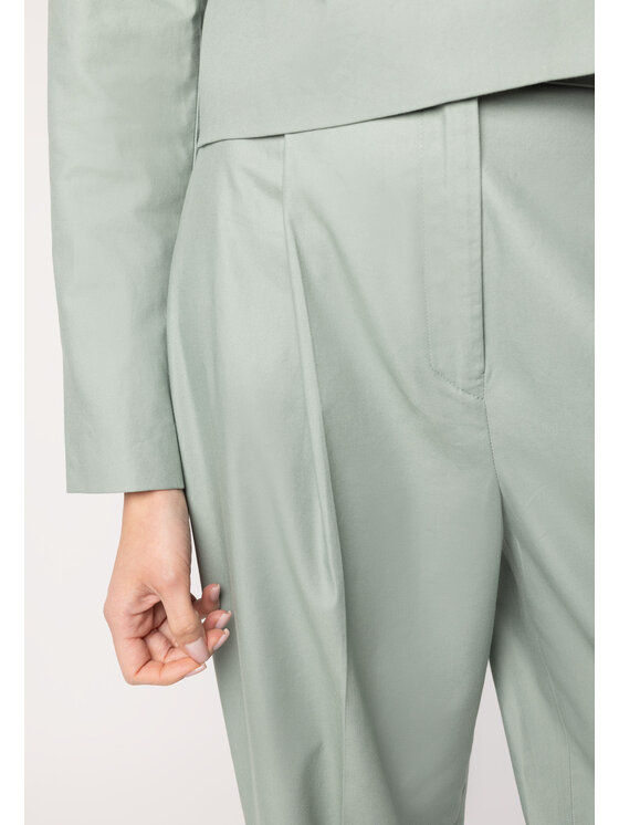 LAURELLA LAURELLA Spodnie damskie Laurella 3UL024901 Zielony Regular Fit
