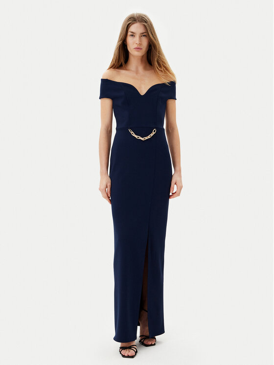 Rinascimento Rinascimento Rochie de seară CFC012361000 Bleumarin Regular Fit