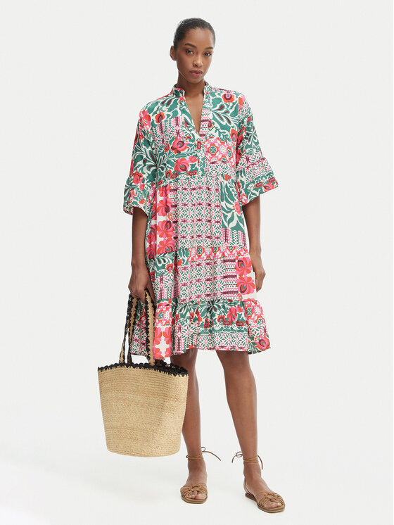 Iconique Iconique Літня сукня Morena IC26-094 Кольоровий Relaxed Fit