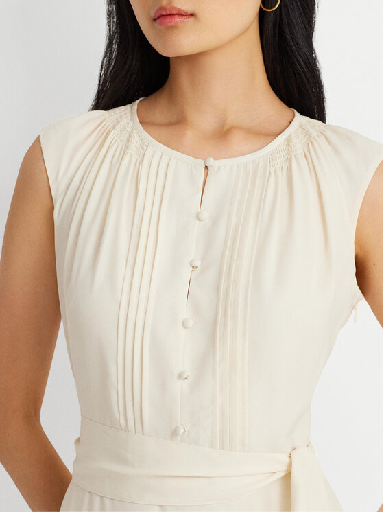 LAUREN RALPH LAUREN Lauren Ralph Lauren Sukienka codzienna 250926638001 Écru Regular Fit