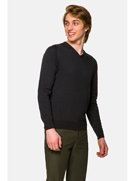 Lancerto Lancerto Sweter Robin Szary Regular Fit