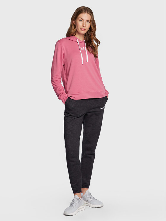 Under armour pink sweatshirt on sale