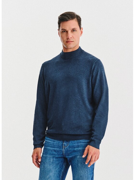 Pako Lorente Pako Lorente Sweter P25WN-2X-028 Granatowy Classic Fit