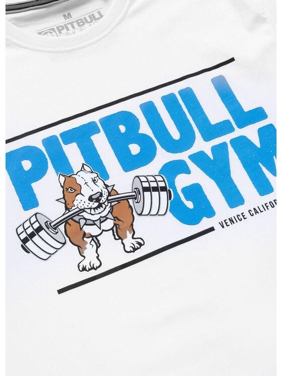 PITBULL PITBULL T-Shirt GYM Biały Regular Fit